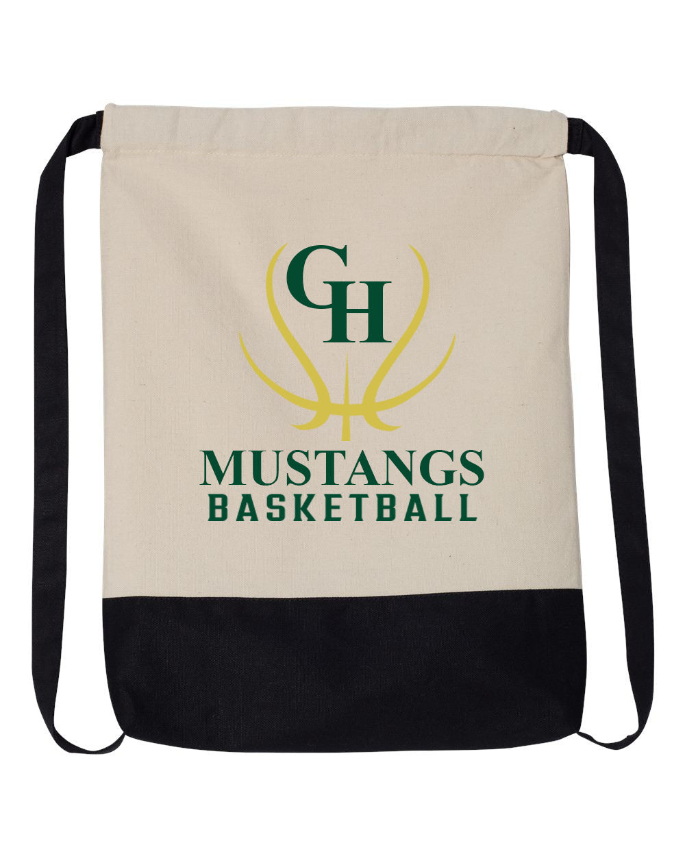 Green Hills Basketball Design 7 Drawstring Bag
