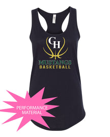 Green Hills Basketball Design 7 Performance Racerback Tank Top