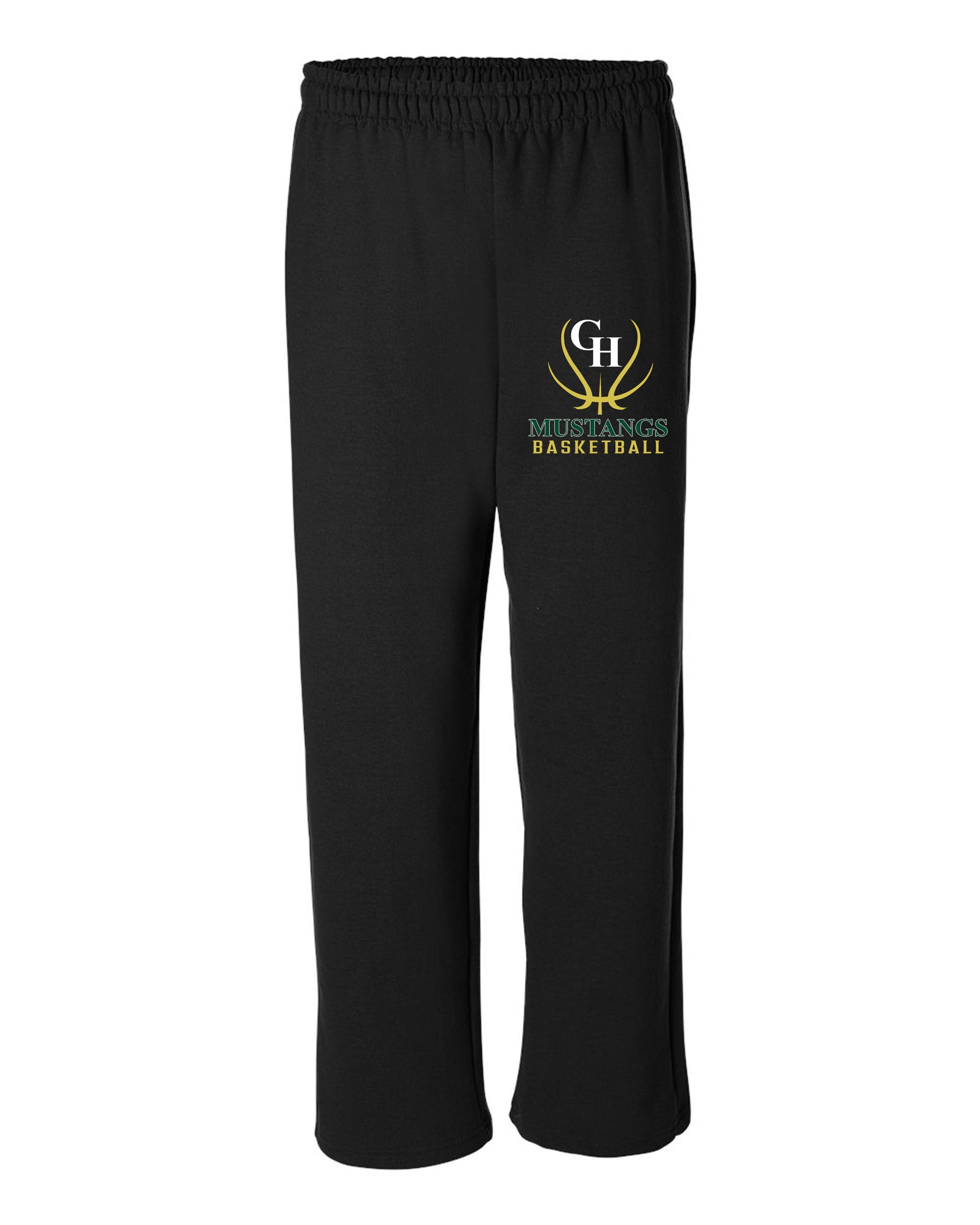 Green Hills Basketball Design 7 Open Bottom Sweatpants
