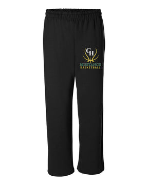Green Hills Basketball Design 7 Open Bottom Sweatpants