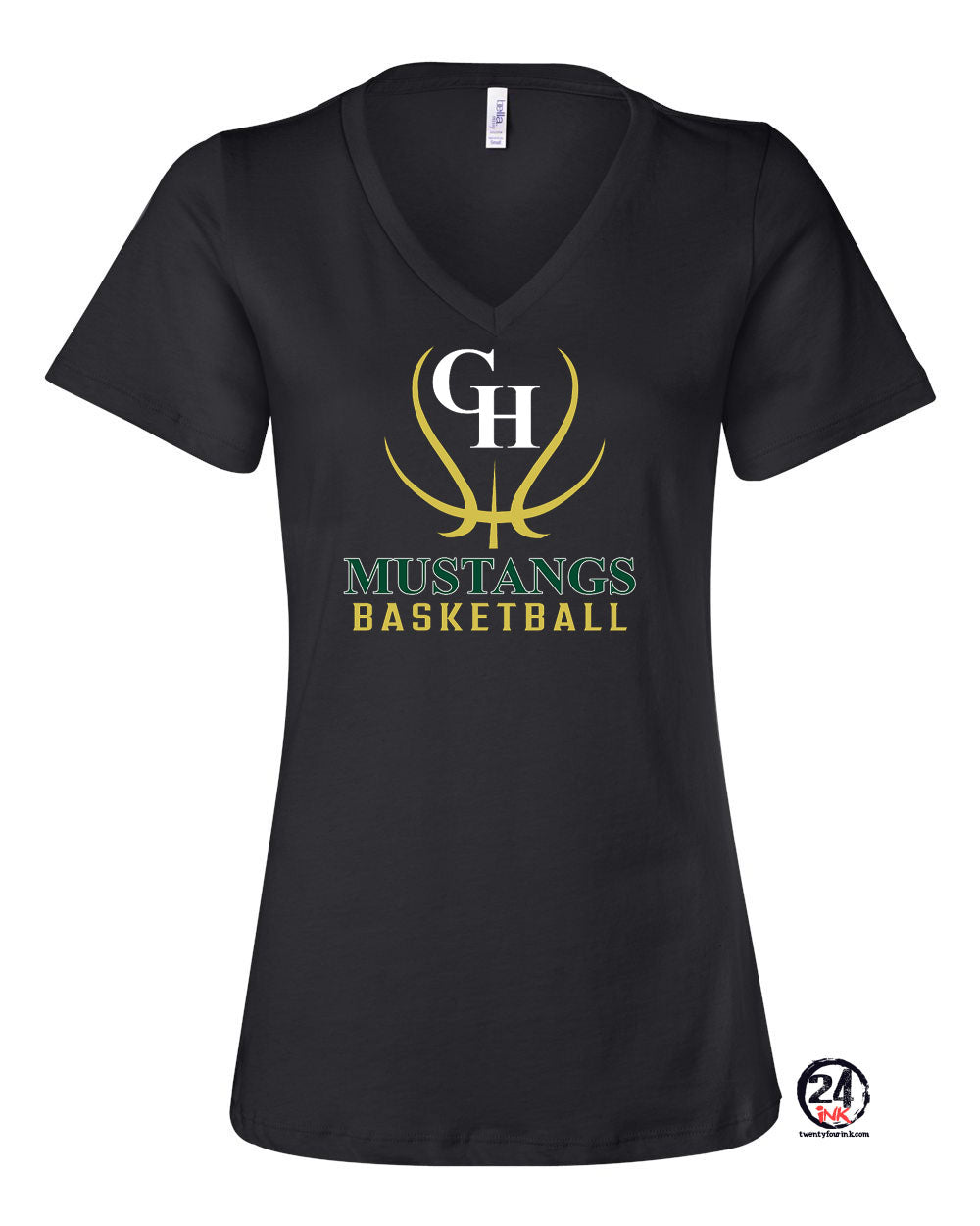 Green Hills Basketball Design 7 V-Neck
