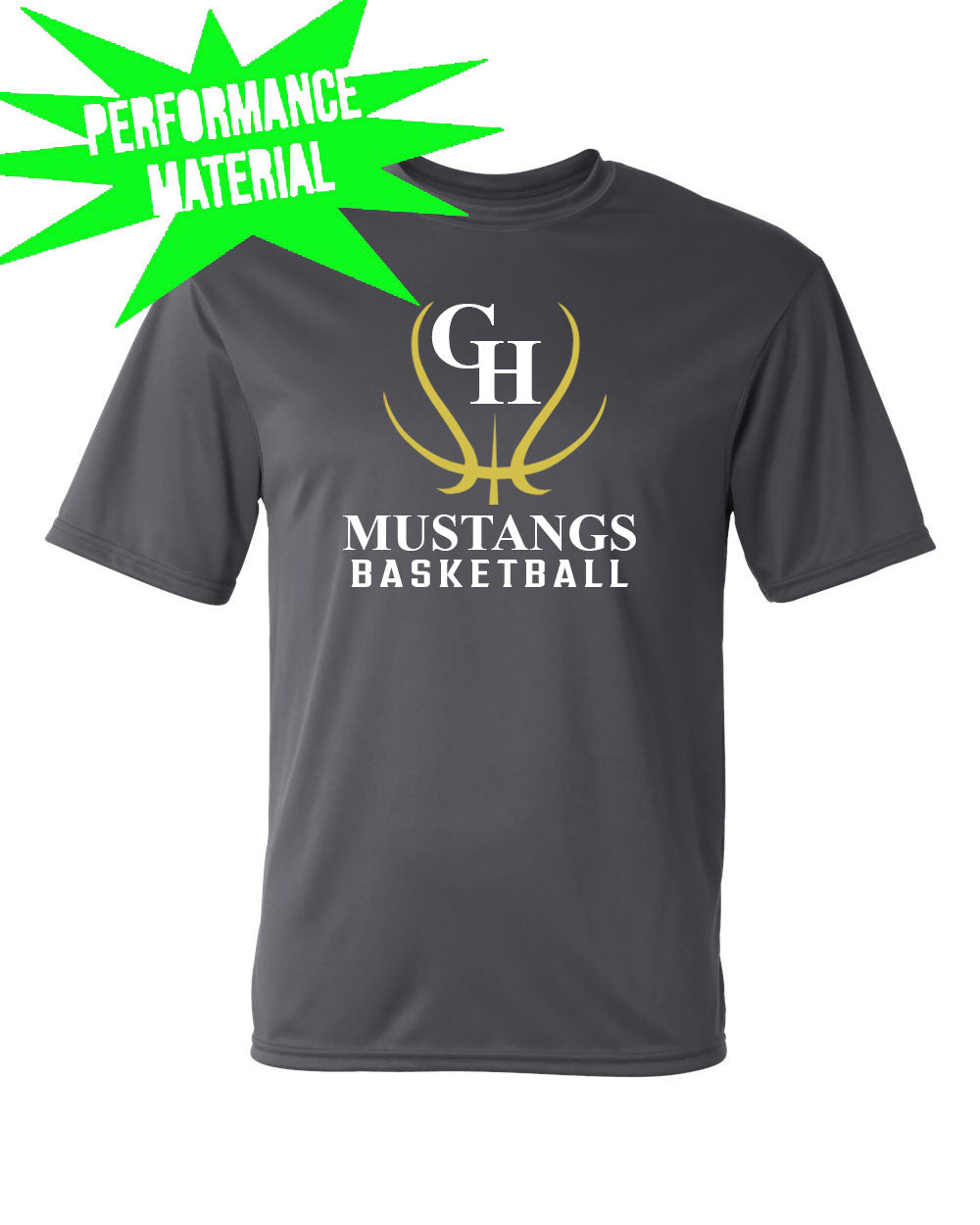 Green Hills Basketball Performance Material T-Shirt Design 7