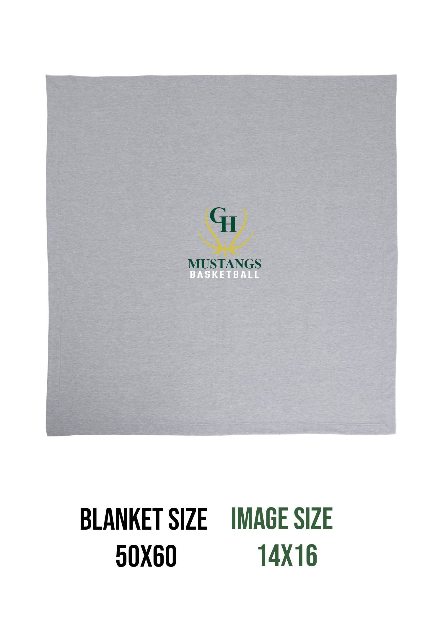 Green Hills Basketball Design 7 Blanket