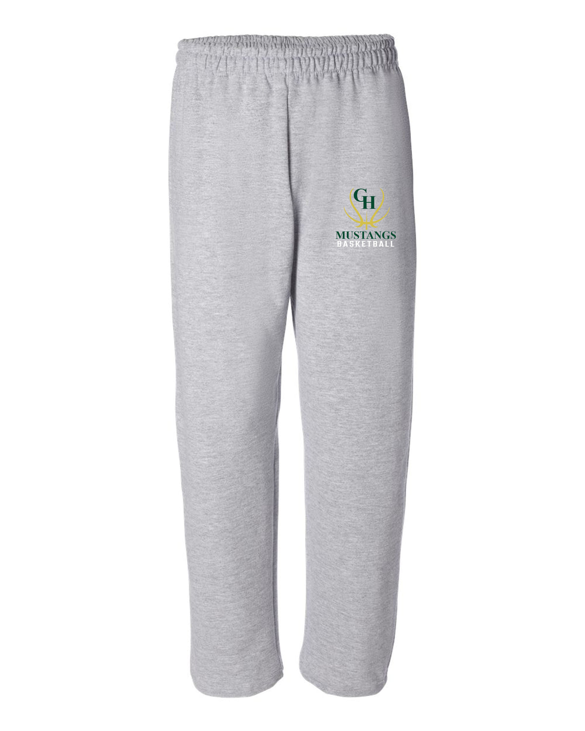 Green Hills Basketball Design 7 Open Bottom Sweatpants