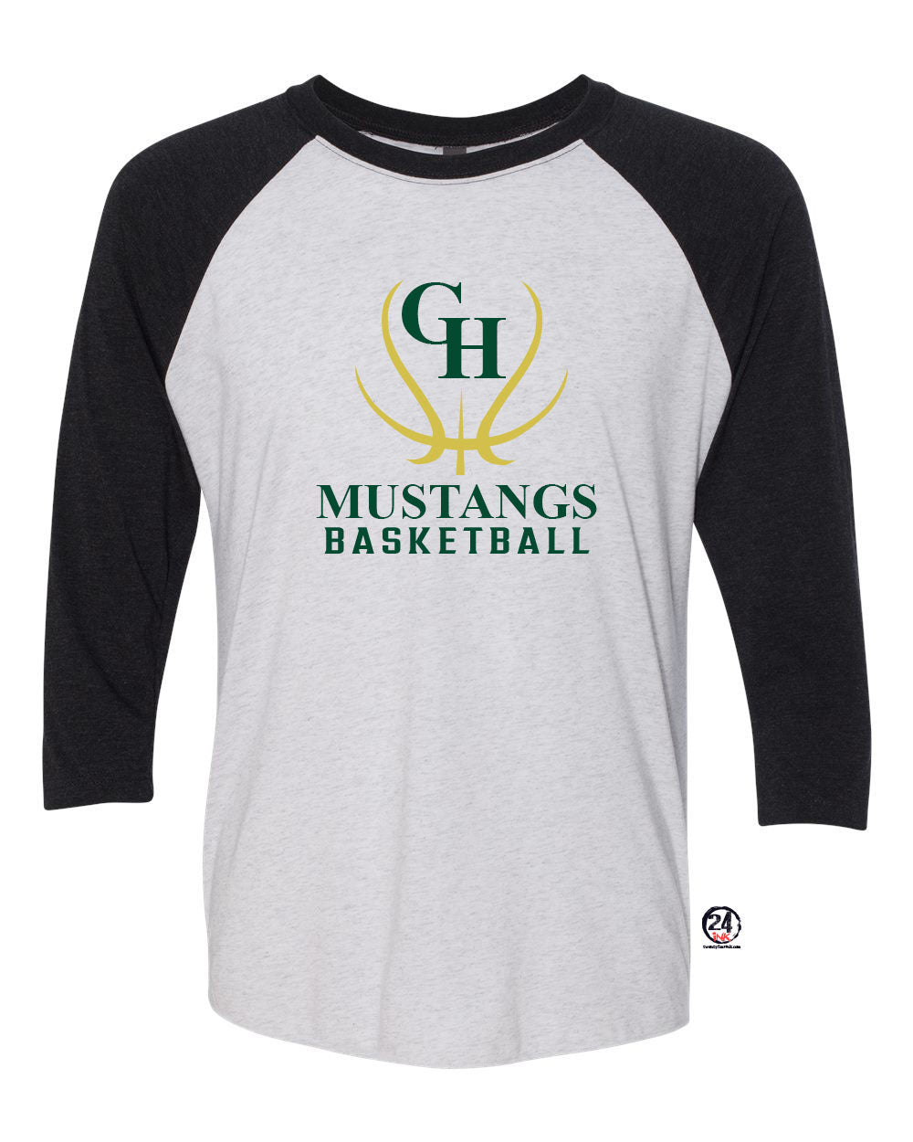 Green Hills Basketball Design 7 raglan shirt