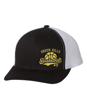 Green Hills Basketball Design 6 Trucker Hat