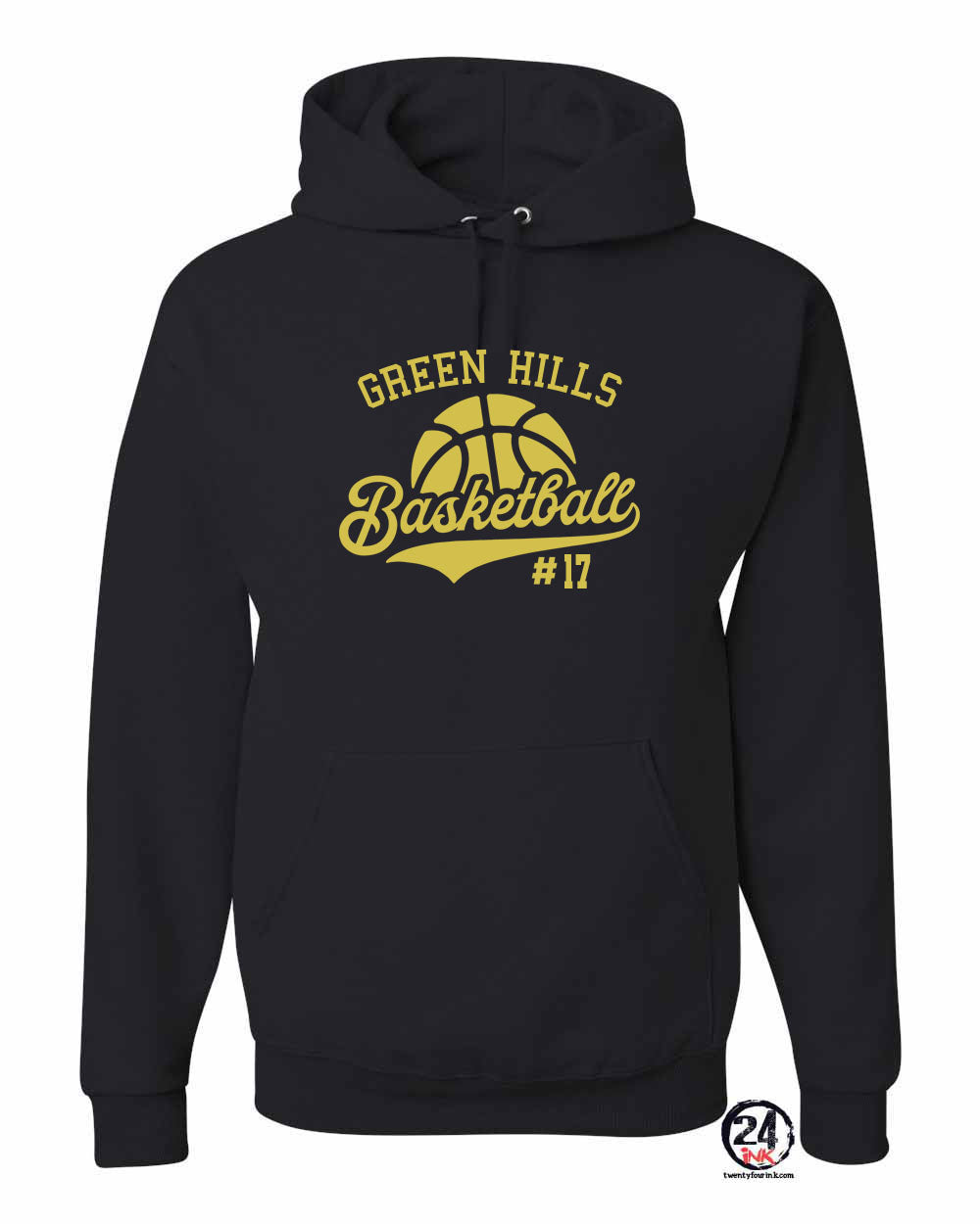 Green Hills Basketball Design 6 Hooded Sweatshirt