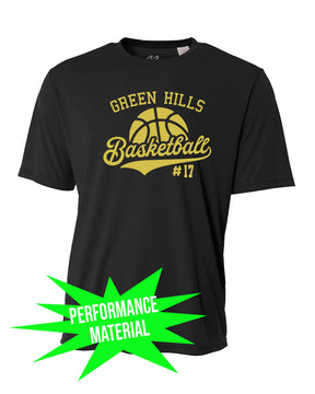 Green Hills Basketball Performance Material T-Shirt Design 6