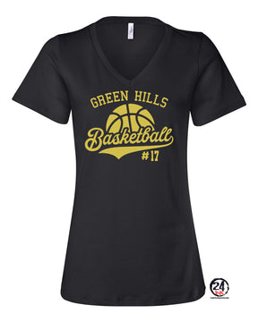 Green Hills Basketball Design 6 V-Neck