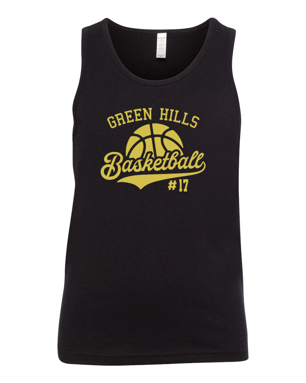 Green Hills Basketball design 6 Muscle Tank Top