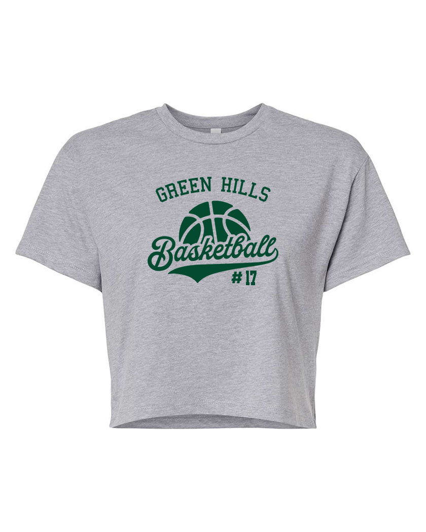 Green Hills Basketball Design 6 crop top