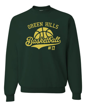 Green Hills Basketball Design 6 non hooded sweatshirt