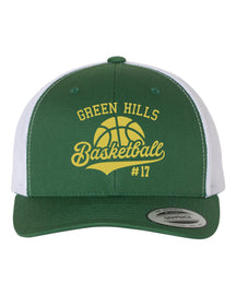 Green Hills Basketball Design 6 Trucker Hat