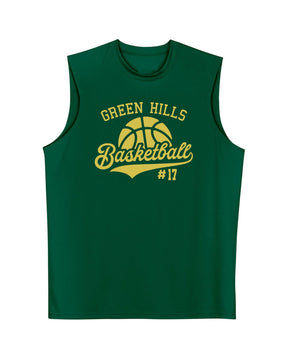 Green Hills Basketball Design 6 Men's Performance Tank Top