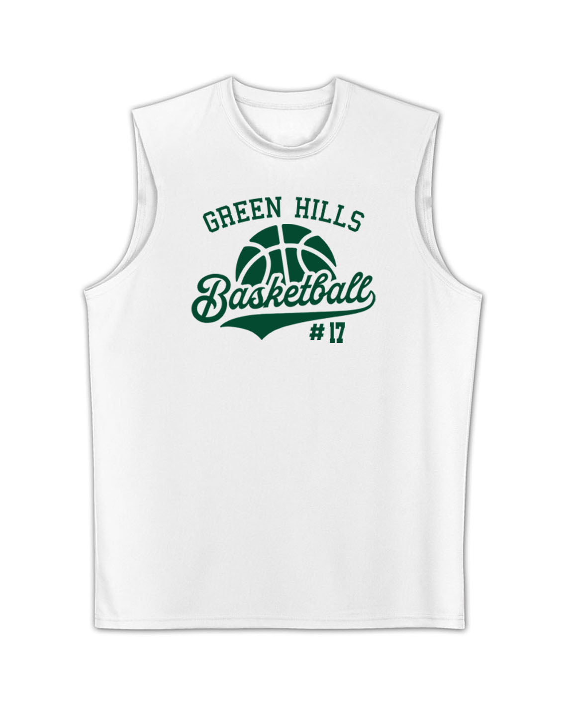 Green Hills Basketball Design 6 Men's Performance Tank Top