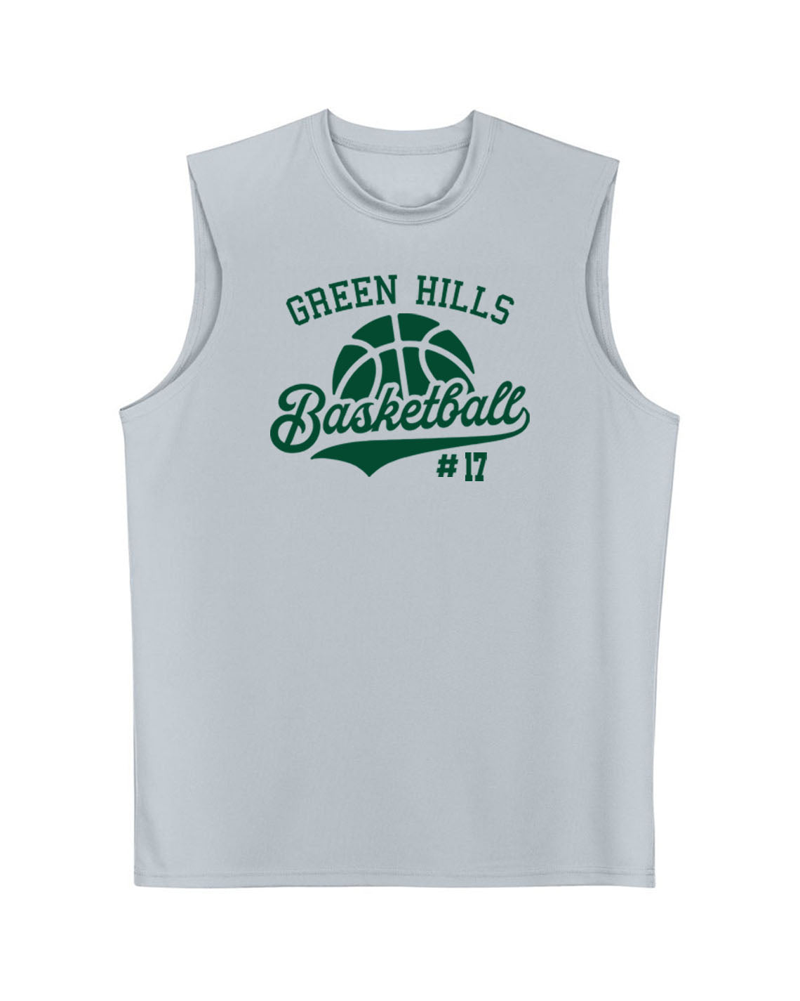 Green Hills Basketball Design 6 Men's Performance Tank Top