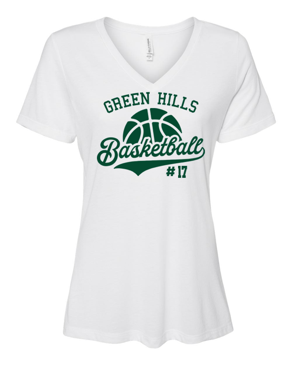 Green Hills Basketball Design 6 V-Neck