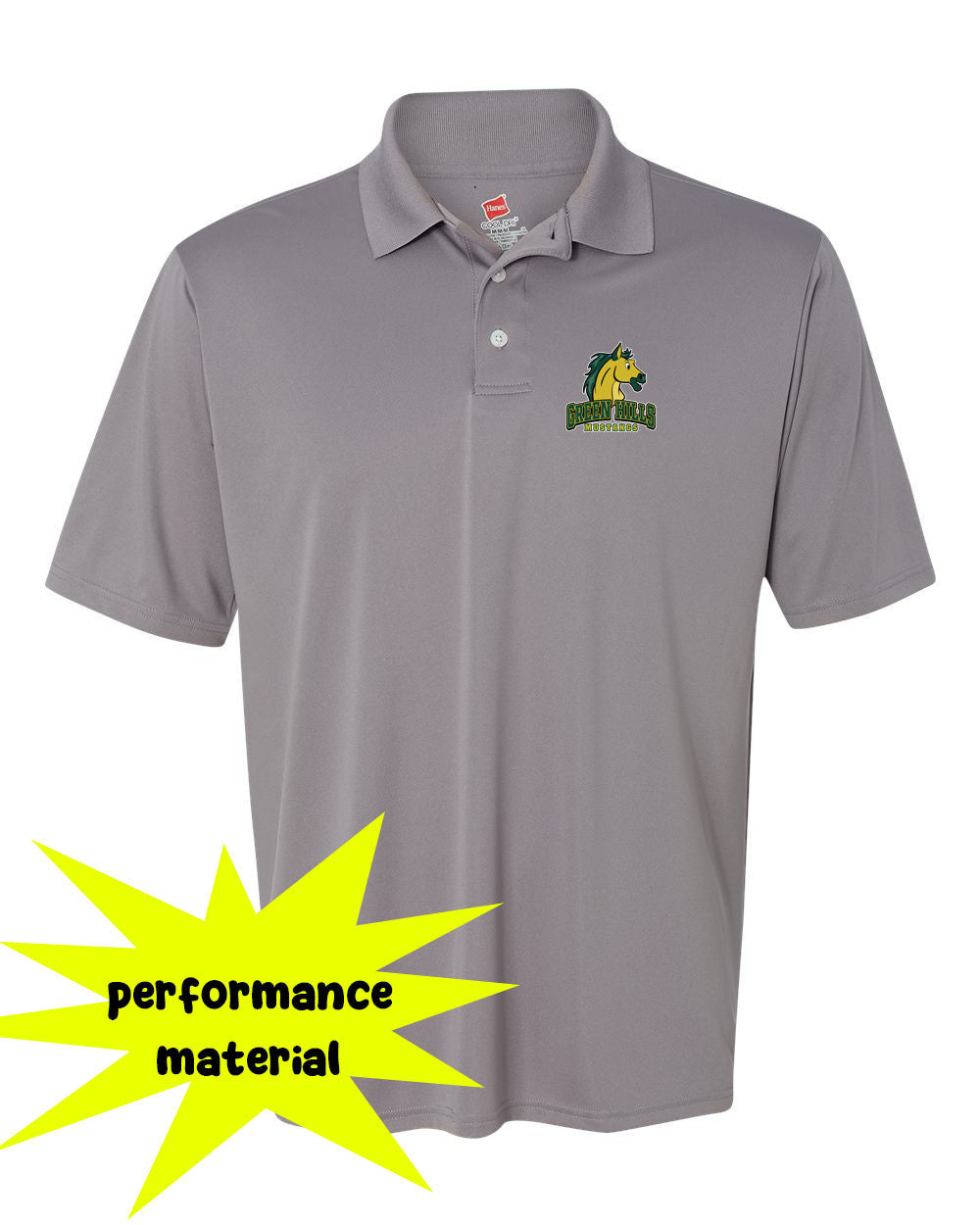 Green Hills Performance Material Polo T-Shirt Design 14