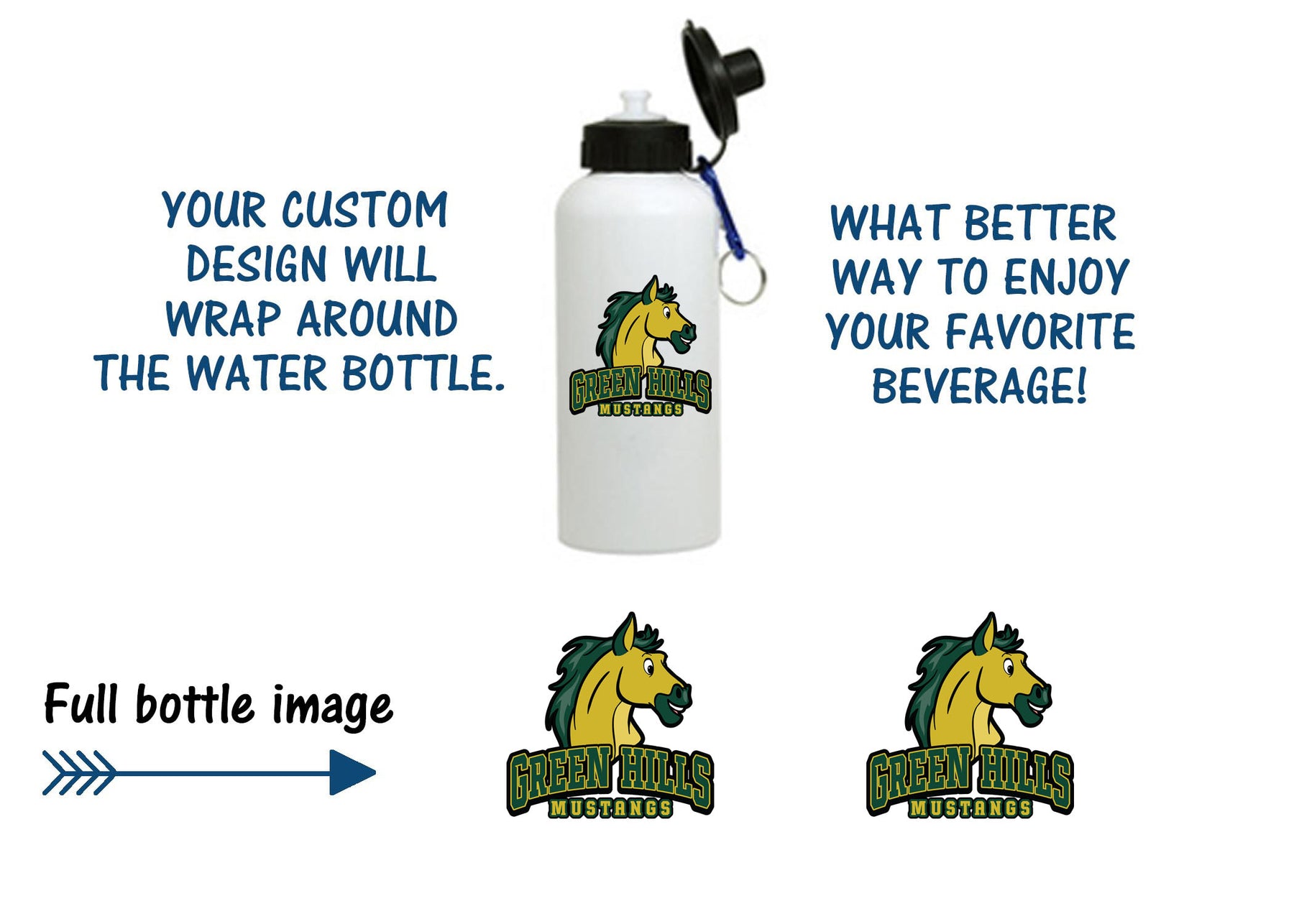 Green Hills Design 14 Water Bottle