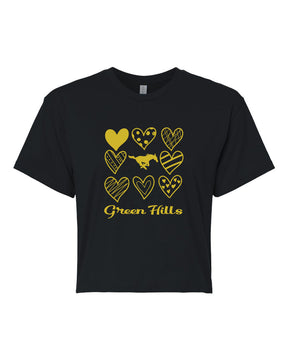 Green Hills crop top Design 18