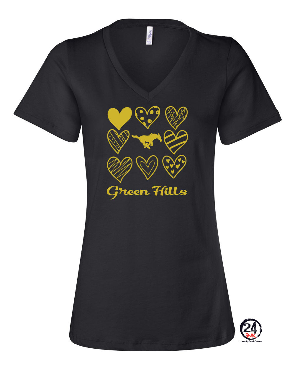 Green Hills V-Neck Design 18