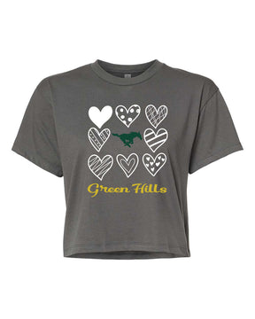 Green Hills crop top Design 18