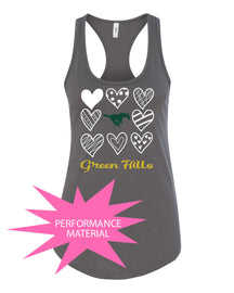 Green Hills Performance Racerback Tank Top Design 18