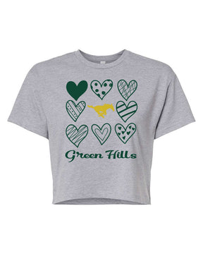 Green Hills crop top Design 18