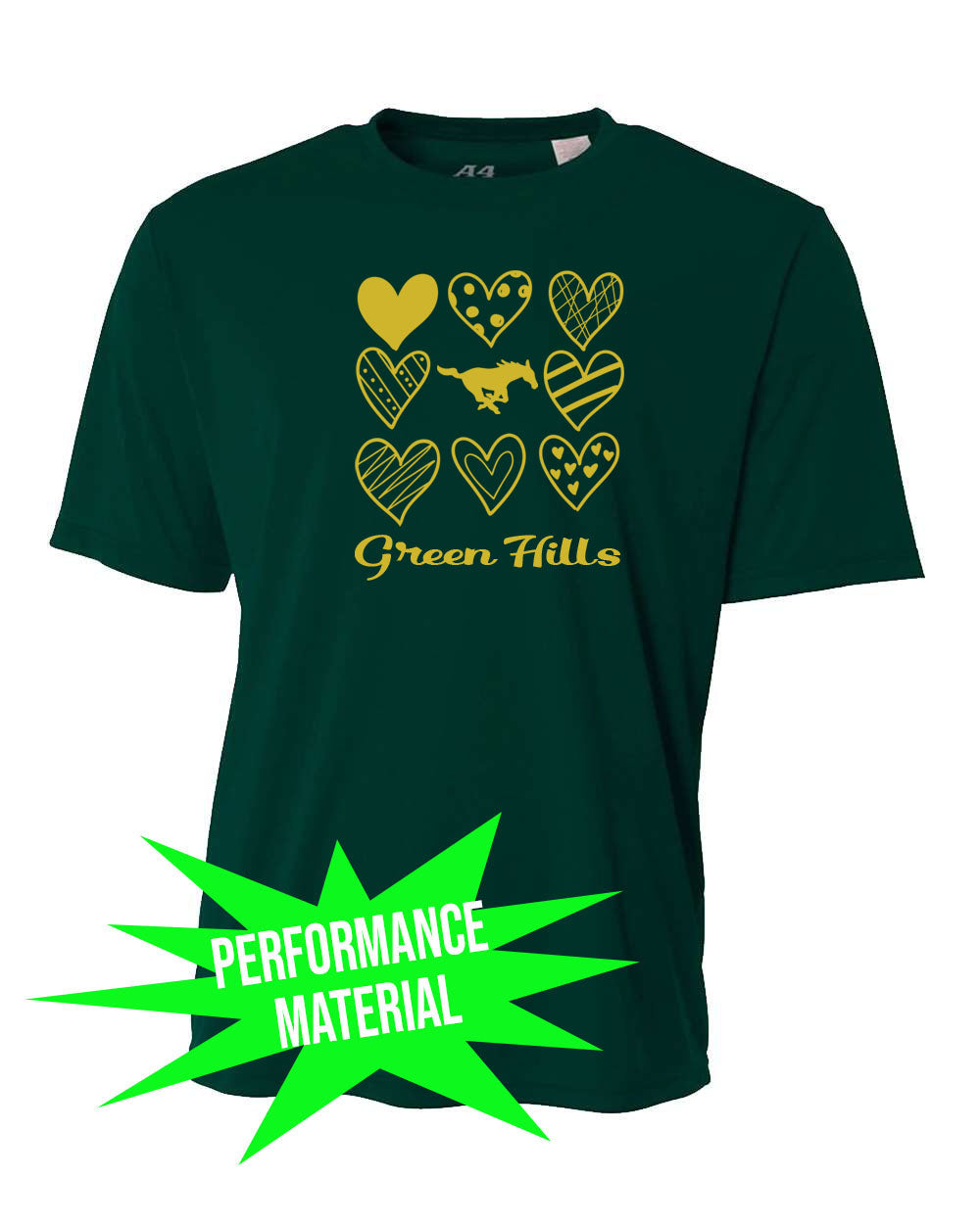 Green Hills Performance Material T-Shirt Design 18