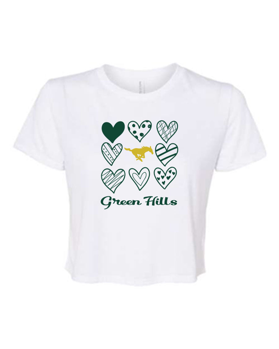 Green Hills crop top Design 18