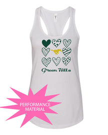 Green Hills Performance Racerback Tank Top Design 18