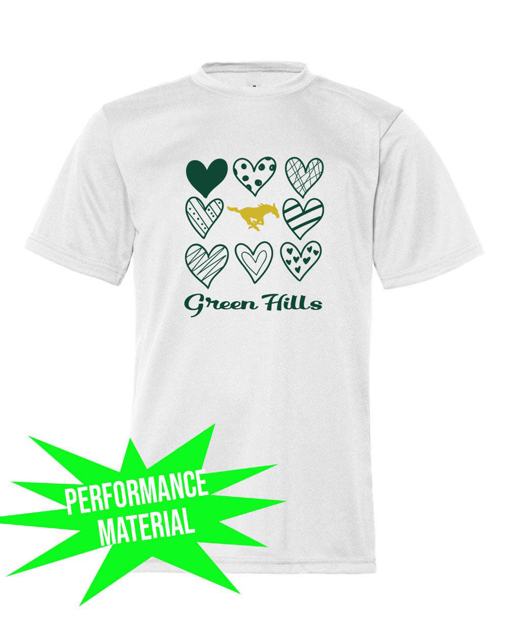 Green Hills Performance Material T-Shirt Design 18