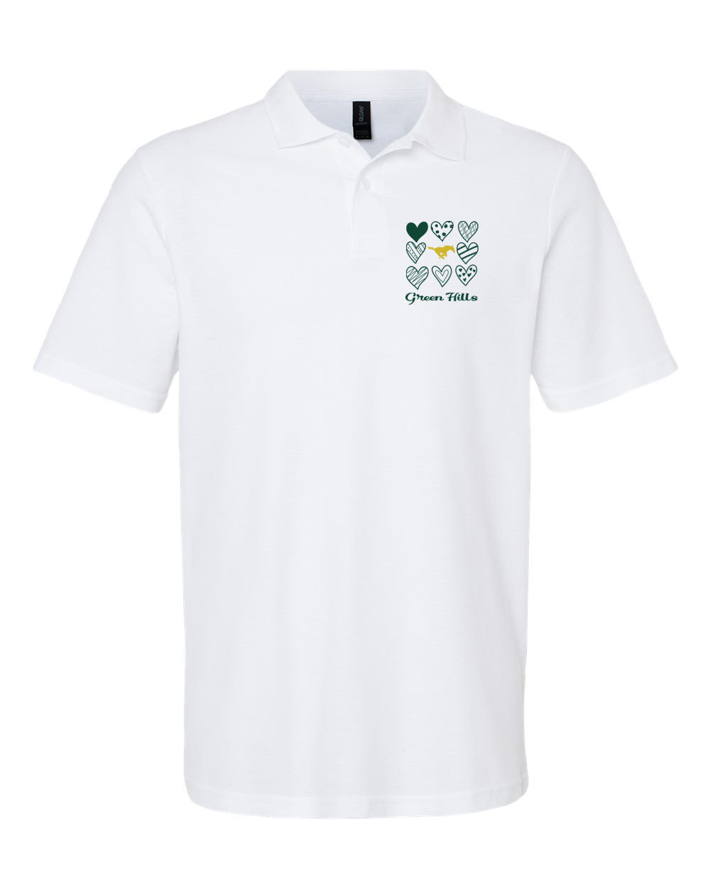 Green Hills Polo T-Shirt Design 18