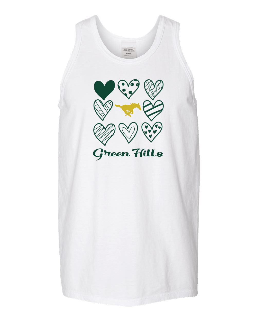 Green Hills Muscle Tank Top Design 18