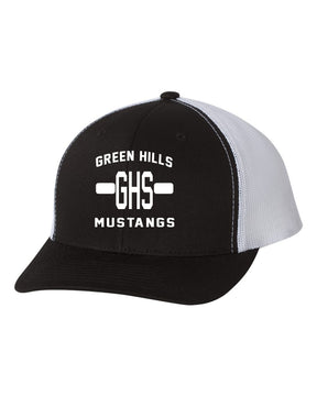 Green Hills Trucker Hat Design 19