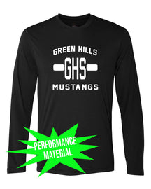 Green Hills Performance Material Long Sleeve Shirt Design 19