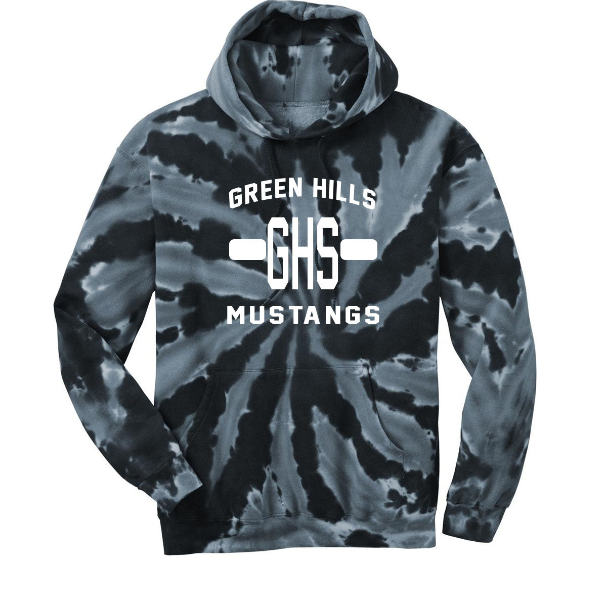 Green Hills Tie-Dye Hooded Sweatshirt Design 19