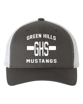 Green Hills Trucker Hat Design 19