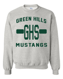 Green Hills non hooded sweatshirt Design 19