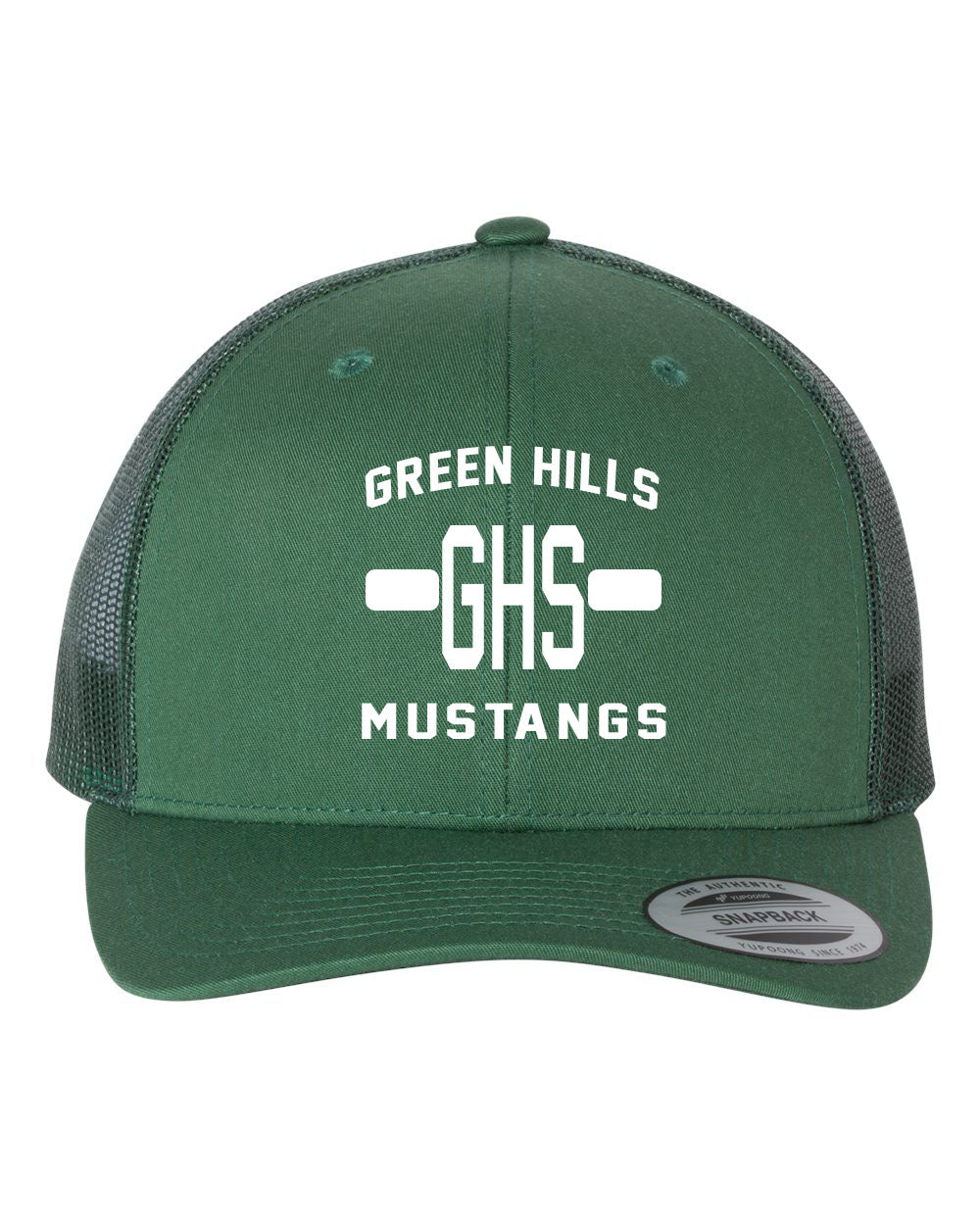 Green Hills Trucker Hat Design 19