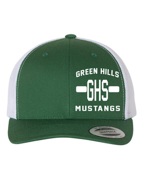 Green Hills Trucker Hat Design 19