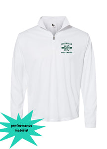 Green Hills Quarter Zip Long Sleeve Shirt Design 19