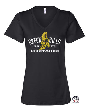 Green Hills V-neck T-Shirt Design 20