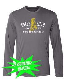 Green Hills Performance Material Long Sleeve Shirt Design 20