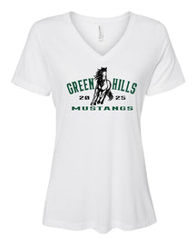 Green Hills V-neck T-Shirt Design 20