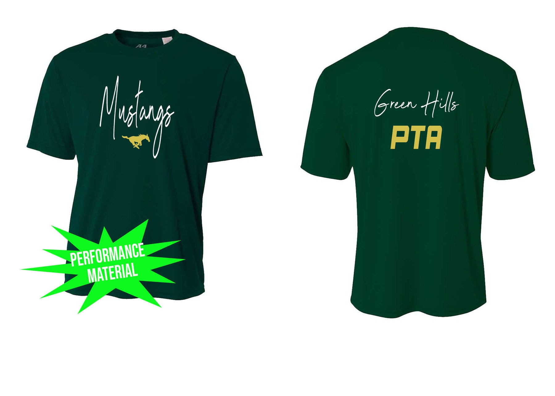 Green Hills PTA Performance Material T-Shirt