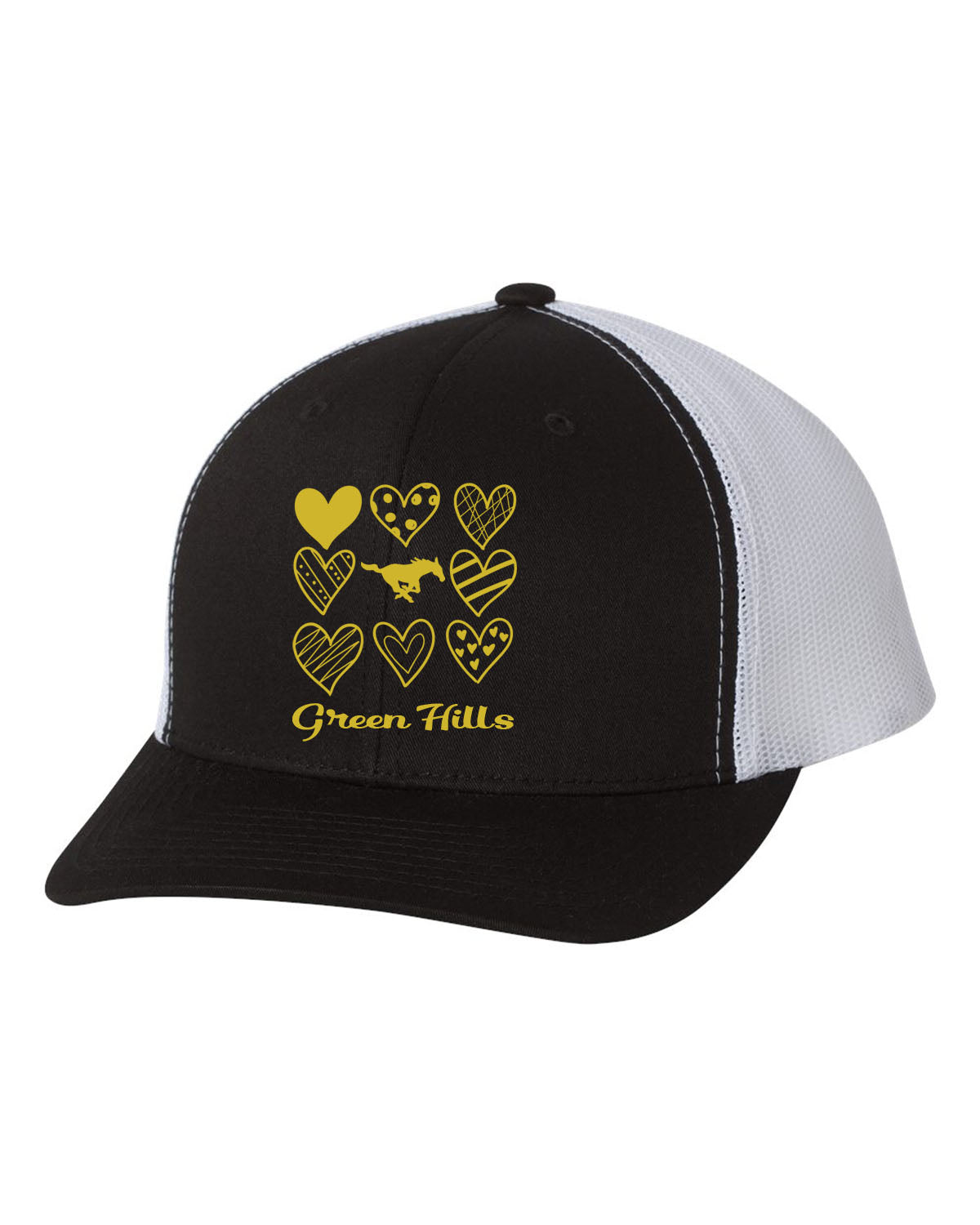 Green Hills Trucker Hat Design 18