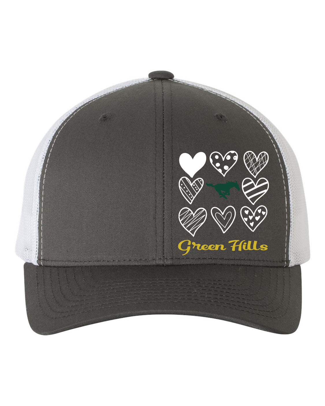 Green Hills Trucker Hat Design 18