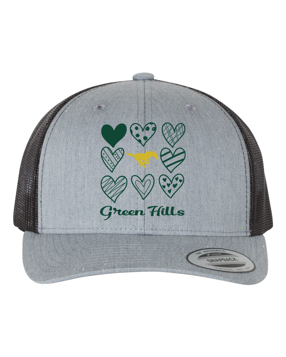 Green Hills Trucker Hat Design 18