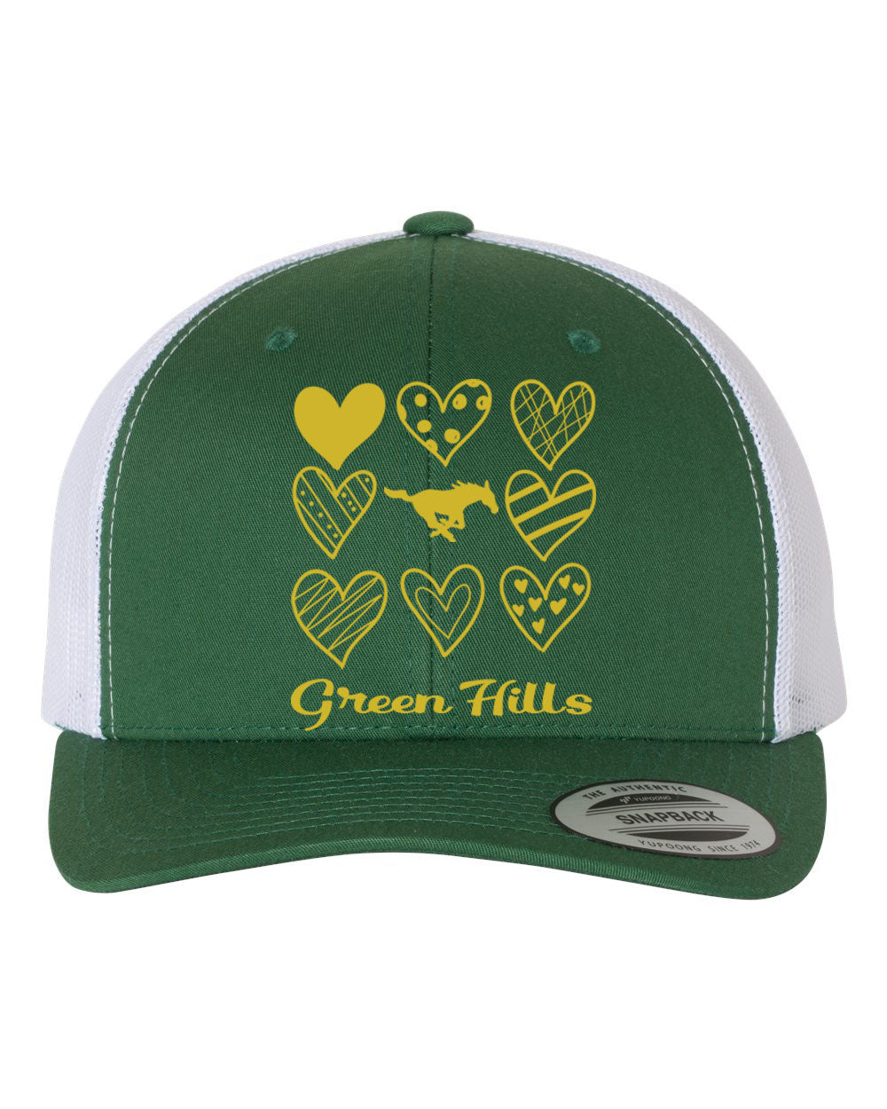 Green Hills Trucker Hat Design 18